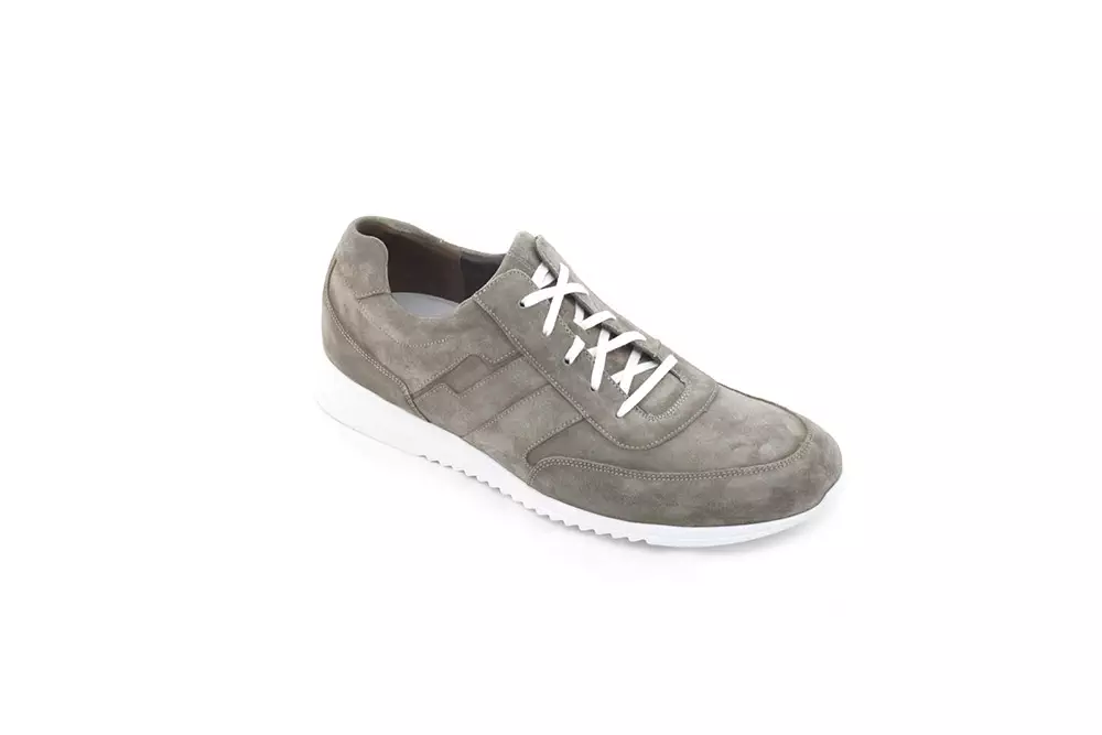 Sneaker, Halbschuh, Farbe graugrün, Weite E, Herren, Durea Gijs, weiches Fußbett, schmale Füße